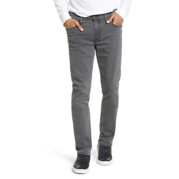 [Paige] Transcend Federal Slim Straight Burnham Gray Denim Jeans Stretch 36 x 32 - Picture 1 of 11
